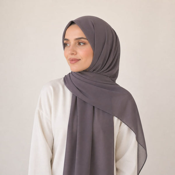 شال شيفون سادة