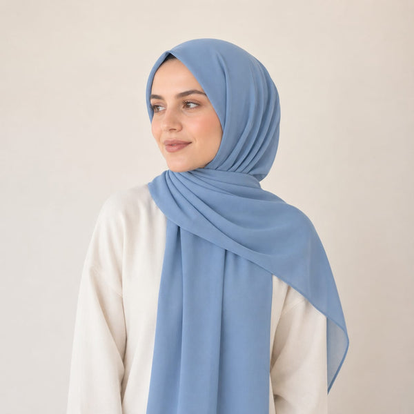 شال شيفون سادة