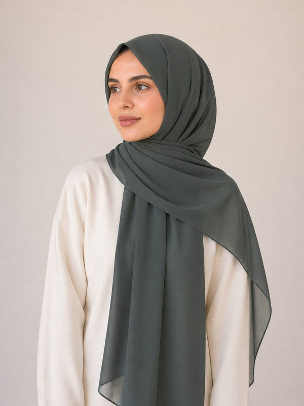 شال شيفون سادة